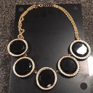 New York & Company Black and gold necklace